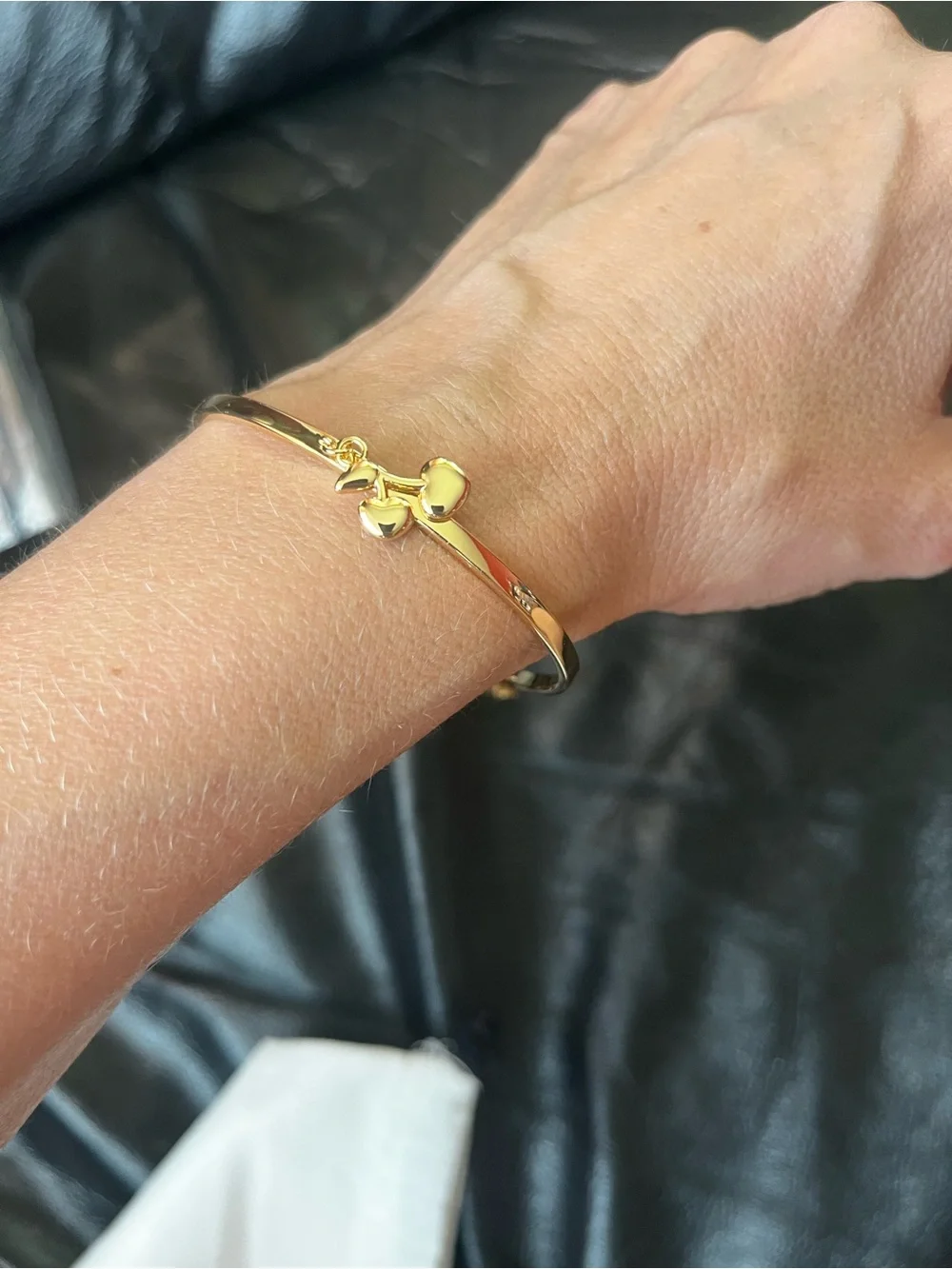 New Coach Cherry Charm Bangle Bracelet